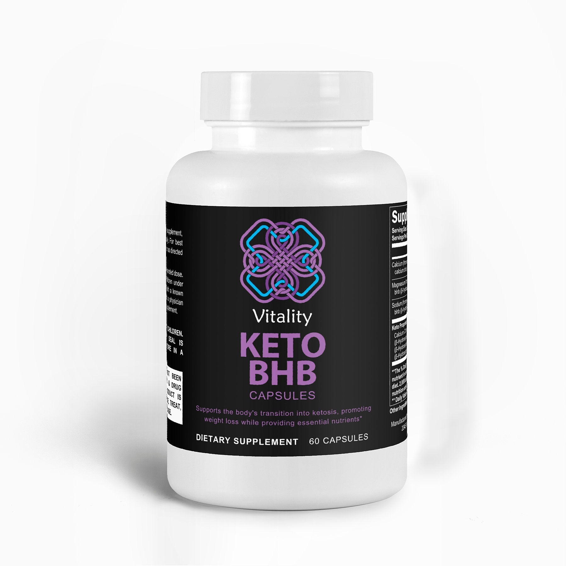 Keto Power Boost Capsules bottle, a supplement for the ketogenic diet.