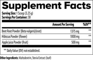 Energizing Beetroot Drink Mix powder in a glass with water. (Image 5 of 10)
