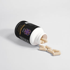 Calm & Thrive Ashwagandha capsules, a natural solution for stress relief. (Image 5 of 6)