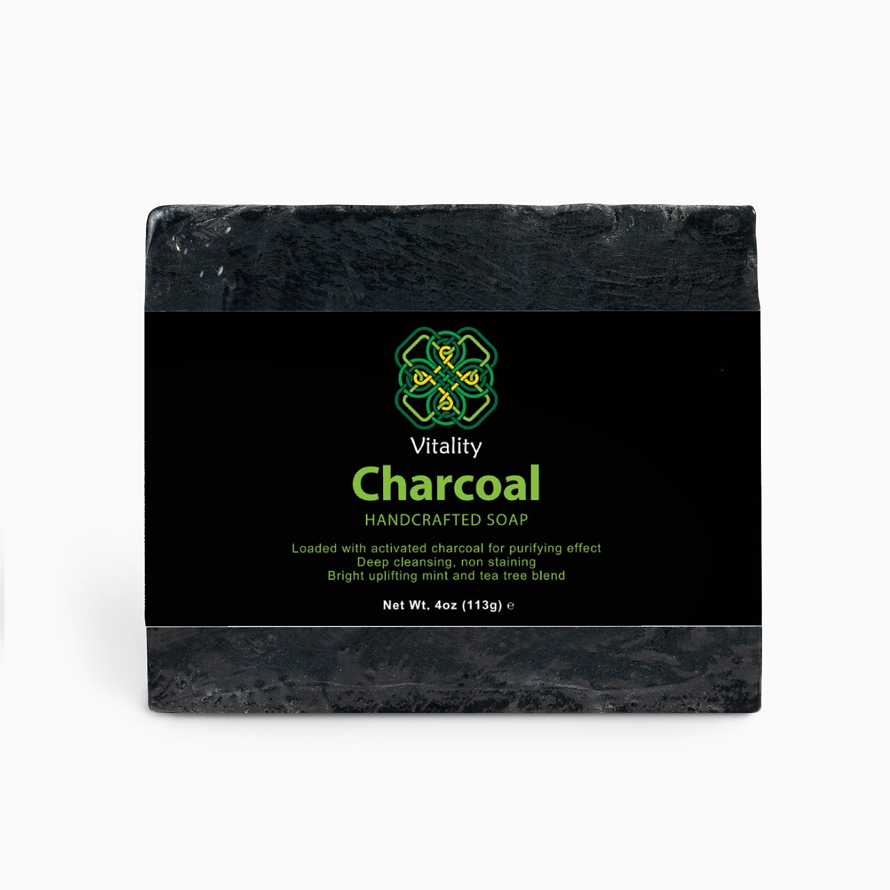 Deep Clean Charcoal Soap bar, a natural detoxifier for the skin.
