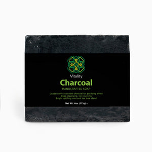 Deep Clean Charcoal Soap bar, a natural detoxifier for the skin.