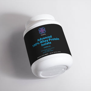 Vanilla Power Protein powder in a shaker bottle. (Image 2 of 7)