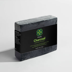 Deep Clean Charcoal Soap bar, a natural detoxifier for the skin. (Image 4 of 4)